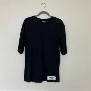 Motel Rocks Black Oversized Angel Shirt